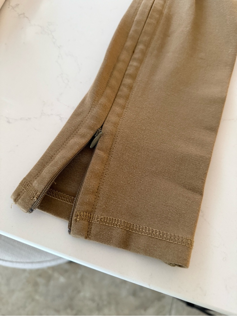 Something Navy Camel-Tan High-Rise Performance Leggings - Picture 2 of 4